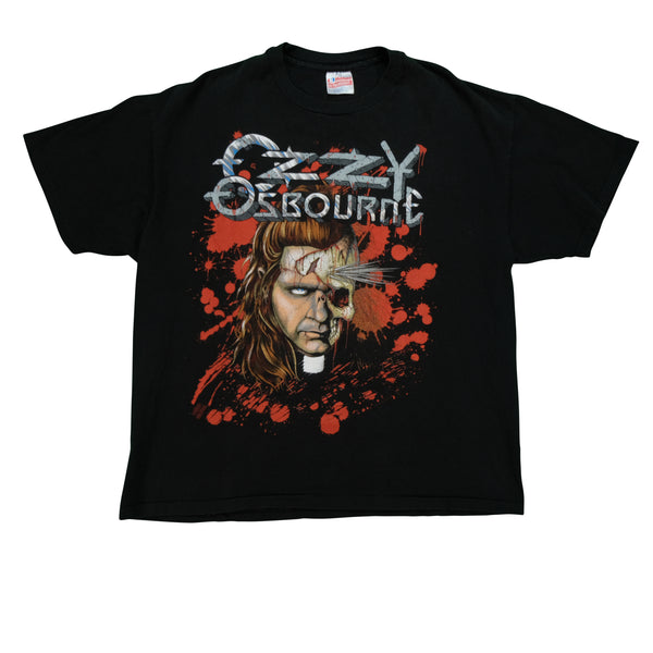 Vintage WINTERLAND Ozzy Osbourne Theatre of Madness 1991 Tour T Shirt 90s Black XL