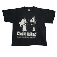 Load image into Gallery viewer, Vintage Choking Victim Satano-Politikal Crack-Rock T Shirt 2000s Black XL
