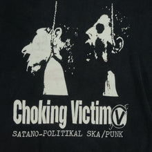 Load image into Gallery viewer, Vintage Choking Victim Satano-Politikal Crack-Rock T Shirt 2000s Black XL

