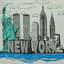 Load image into Gallery viewer, Vintage New York City NYC Building Monuments All Over Print T Shirt 90s White XL
