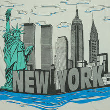 Load image into Gallery viewer, Vintage New York City NYC Building Monuments All Over Print T Shirt 90s White XL
