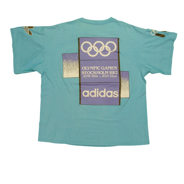 Vintage Adidas Stockholm 1912 München 1972 Summer Olympics Tee