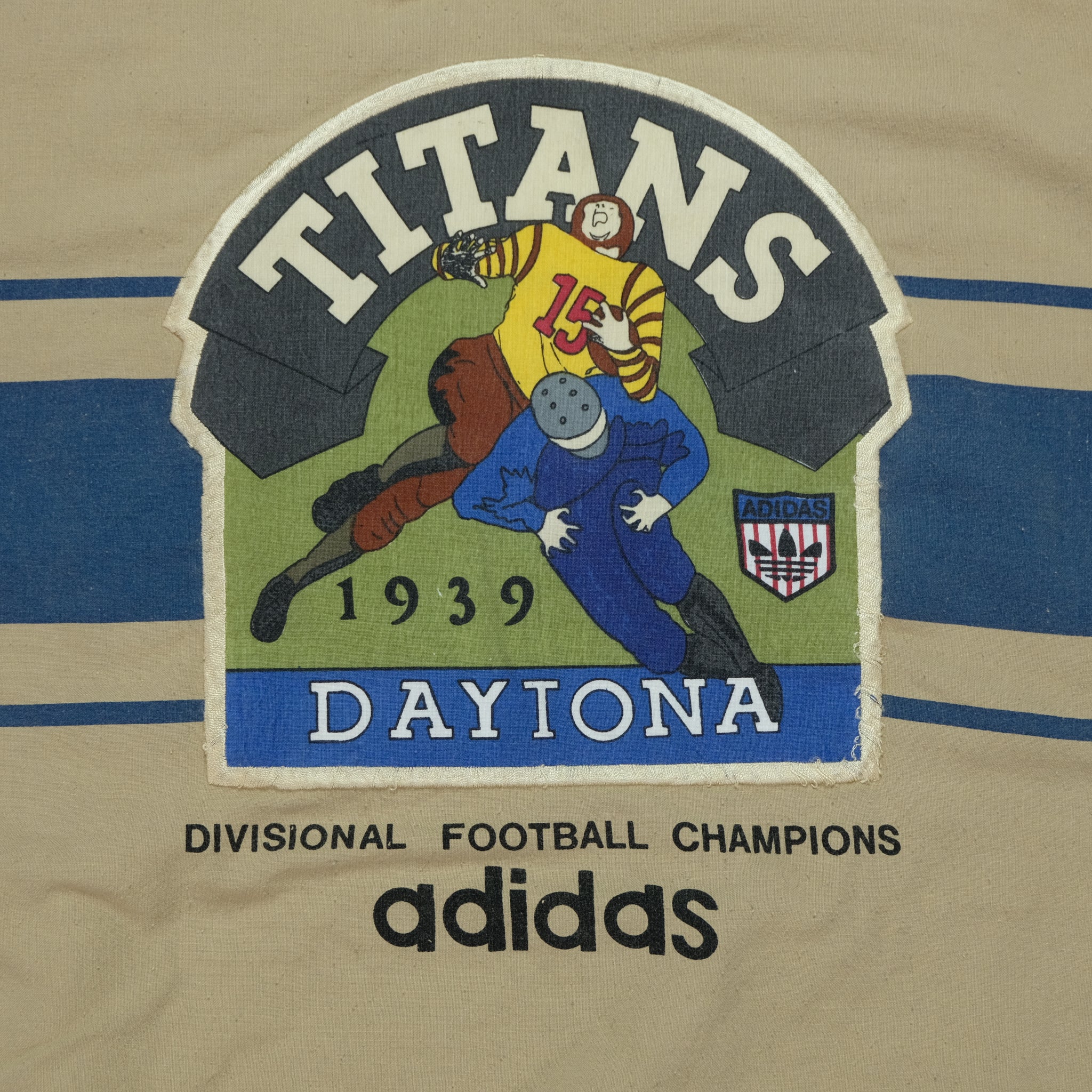 adidas / 80s/銀タグ/DAYTONA TITANS/プルオーバー/S/ポリエステル/プリント/ボタン欠品 Vintage Adidas Daytona Titans 1939 Division Football Champs