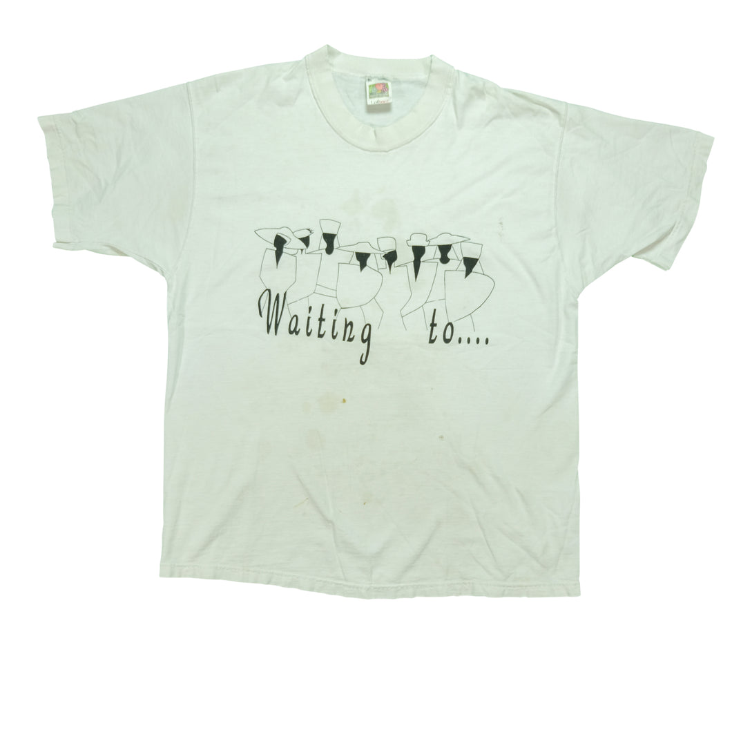 Vintage Waiting to.... Exhale T Shirt 80s White L