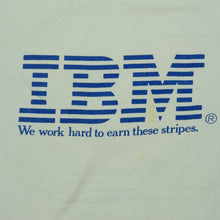 Load image into Gallery viewer, Vintage IBM We Work Hard to Earn These Stripes Tee
