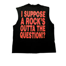 Load image into Gallery viewer, Vintage GIANT Def Leppard I Suppose A Rock’s Outta The Question 1992 Tour Sleeveless T Shirt 90s Black XL
