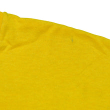 Load image into Gallery viewer, Vintage NIKE Mid America Classic Spell Out Swoosh Big Cat Graphic T Shirt 80s 90s Yellow XL
