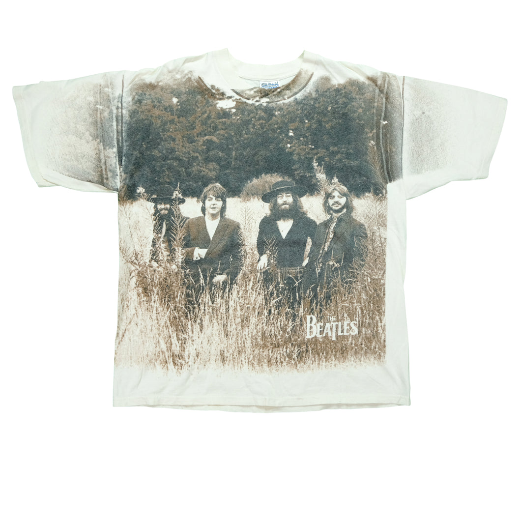 Vintage The Beatles Field Photo T Shirt 2000s White XL