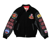 Load image into Gallery viewer, Vintage JEFF HAMILTON Chicago Bulls Repeat 3Peat 1998 NBA Champs Varsity Jacket 90s Black 2XL
