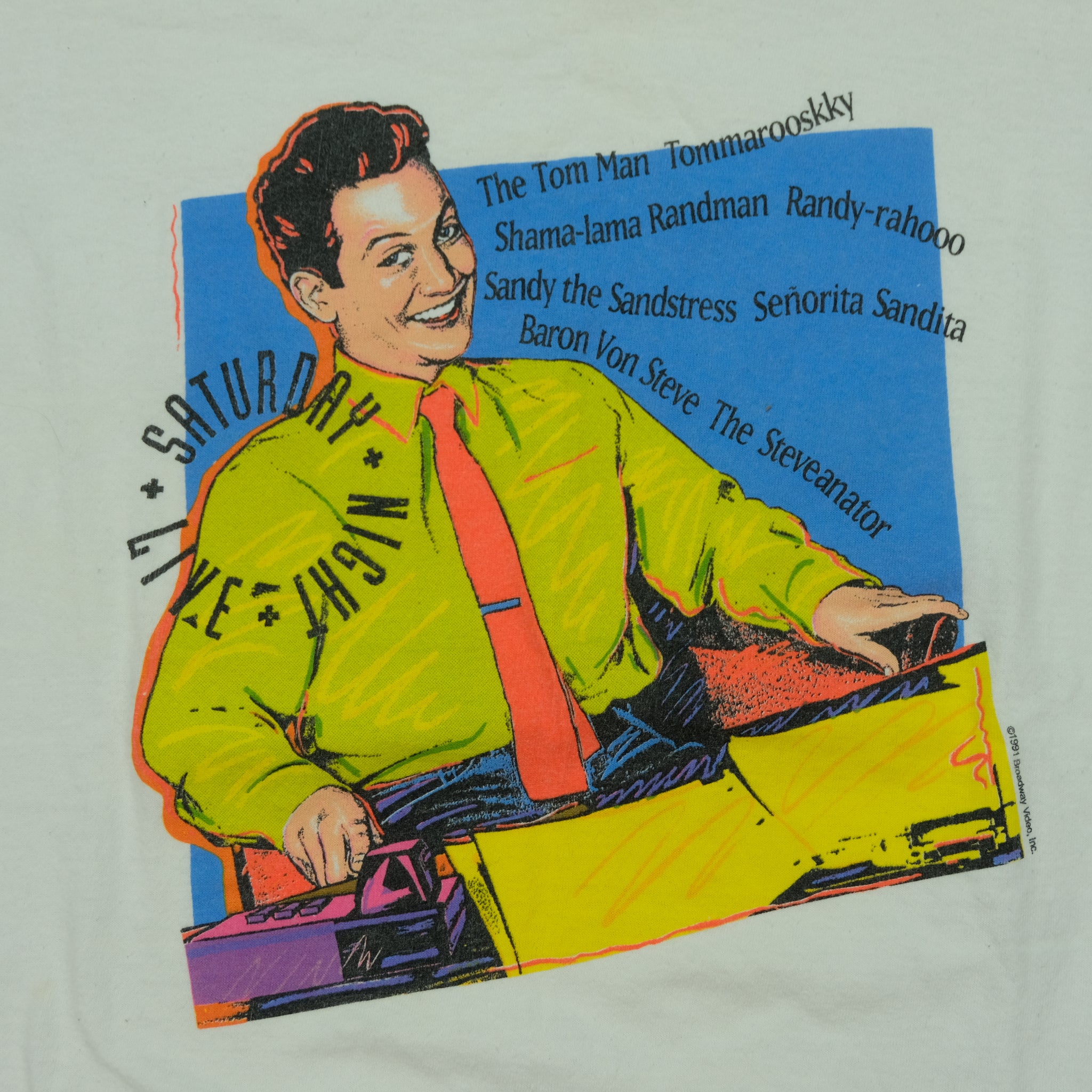 ▪️50‘s【RICHMEISTER】 VINTAGE SHIRT Vintage 1991 Rob Schneider The Richmeister Saturday Night Live Tee