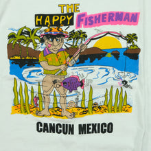Load image into Gallery viewer, Vintage The Happy Fisherman Cancun Mexico Sex Humor Tee
