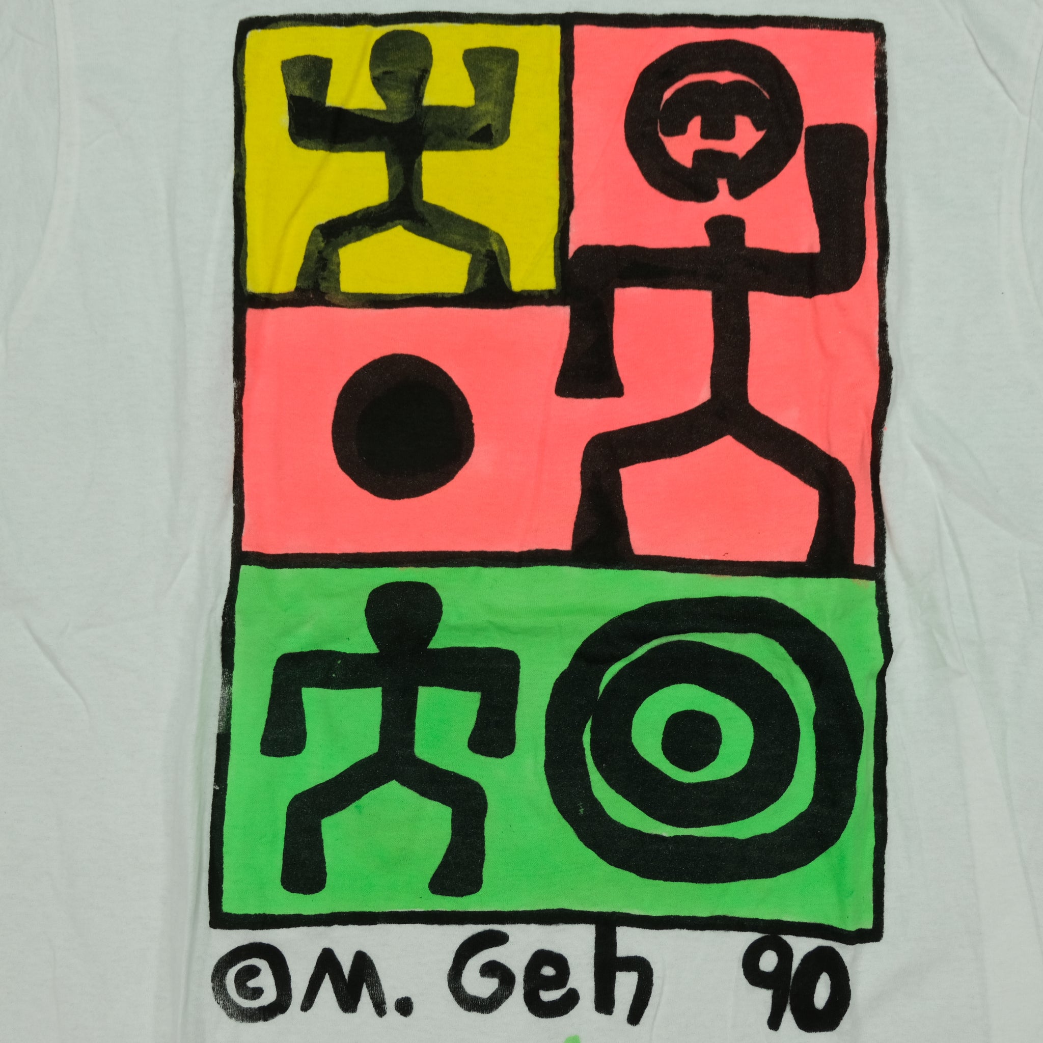 Vintage 1990 M. Geh Hand Painted Abstract Art Tee | Reset Vintage 