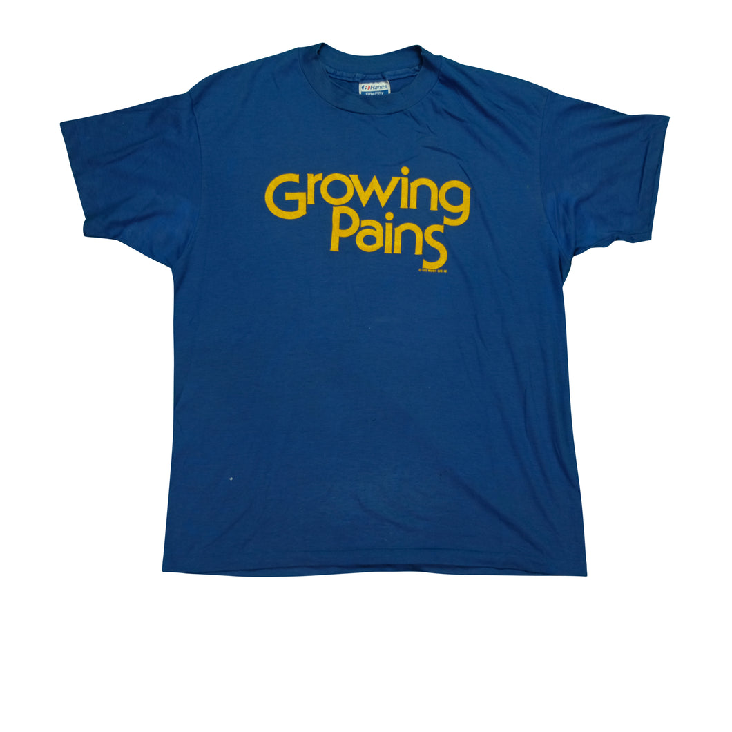 Vintage Growing Pains 1985 Sitcom Promo T Shirt 80s Blue L
