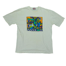 Load image into Gallery viewer, Vintage DODO ART Abstract Art 1994 T Shirt 90s White
