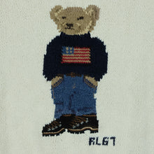 Load image into Gallery viewer, Vintage Polo Ralph Lauren RL 67 USA Flag Bear Sweater
