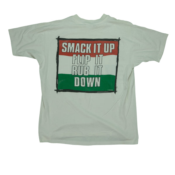 Vintage Do Me Baby! Smack It Flip It Rub It Down Sex T Shirt 90s White XL