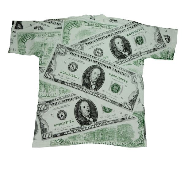 100 Dollar Bill All Over Print Money Tee