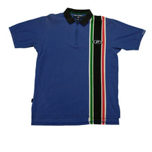 Load image into Gallery viewer, Vintage POLO SPORT Sport Ralph Lauren P Patch Striped 1/4 Zip Polo Shirt 90s Blue L
