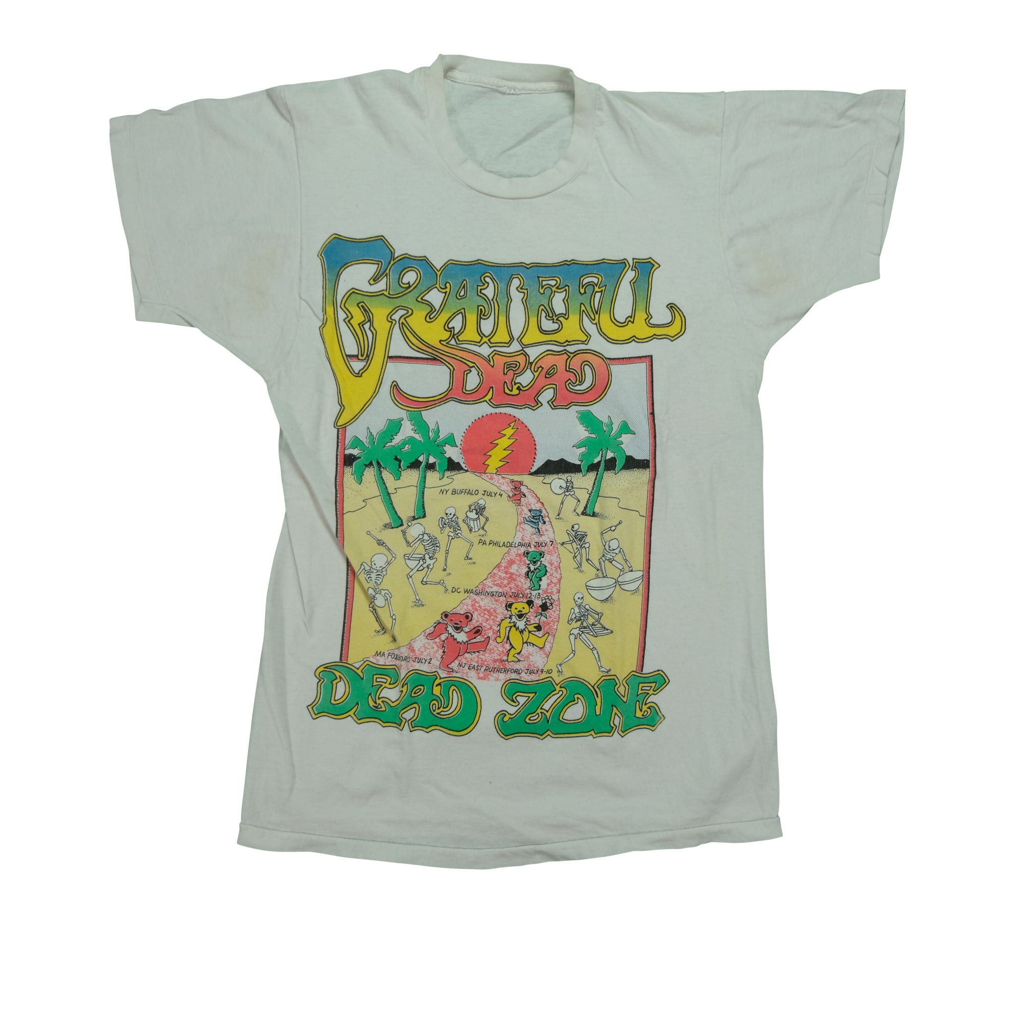 Vintage Grateful Dead Skeleton Bear Dead Zone Tour Tee, Reset Vintage  Shirts, BUY • SELL • TRADE