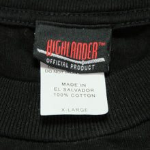 Load image into Gallery viewer, Vintage HIGHLANDER Methos TV Promo T Shirt 90s Black XL
