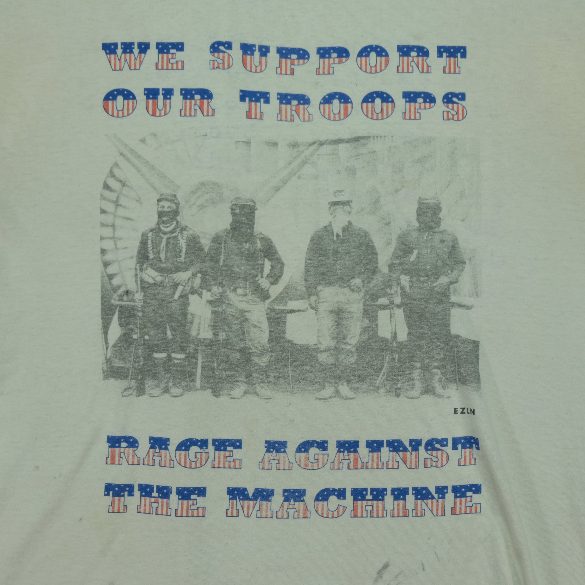 Vintage 1996 Rage Against The Machine We Support Our Troops New
