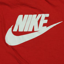 Load image into Gallery viewer, Vintage NIKE Lester Conner Power Rents Open House Clinic Spell Out Swoosh T Shirt 70s 80s Red XL
