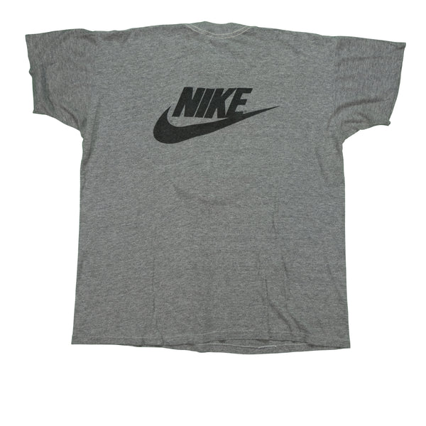 Vintage The Seattle Times Summer 10K National Championship Run Sponsored by Nike Spell Out Swoosh 1981 T Shirt 80s Gray XL