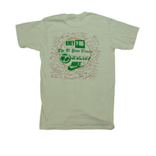 Load image into Gallery viewer, Vintage NIKE Run Against Crime Spell Out Swoosh 1983 T Shirt 80s Beige
