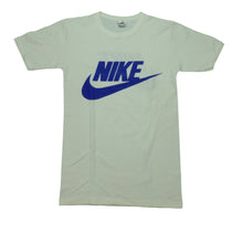 Load image into Gallery viewer, Vintage NIKE Spell Out Swoosh Double Sided Graphic T Shirt 90s White L
