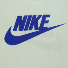 Load image into Gallery viewer, Vintage NIKE Spell Out Swoosh Double Sided Graphic T Shirt 90s White L
