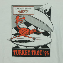 Load image into Gallery viewer, Vintage Turkey Trot I&#39;m Not Done Yet 1993 Long Sleeve T Shirt 90s White XL
