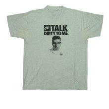 Load image into Gallery viewer, Vintage NIKE Talk Dirty To Me Jim Spell Out Swoosh T Shirt 90s Gray
