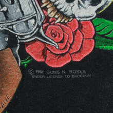 Load image into Gallery viewer, Vintage BROCKUM Guns &#39;N Roses 1990 T Shirt 90s Brown L
