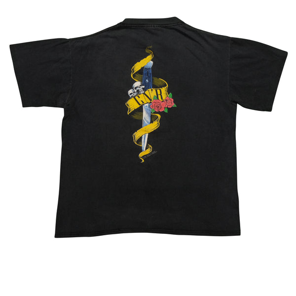 Vintage BROCKUM Guns 'N Roses 1990 T Shirt 90s Brown L