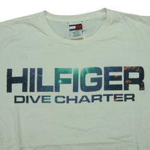 Load image into Gallery viewer, Vintage TOMMY HILFIGER Dive Charter Spell Out T Shirt 90s White 2XL

