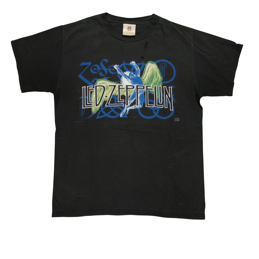Vintage WINTERLAND Led Zeppelin Icarus Zoso 1995 Tour T Shirt 90s Black M
