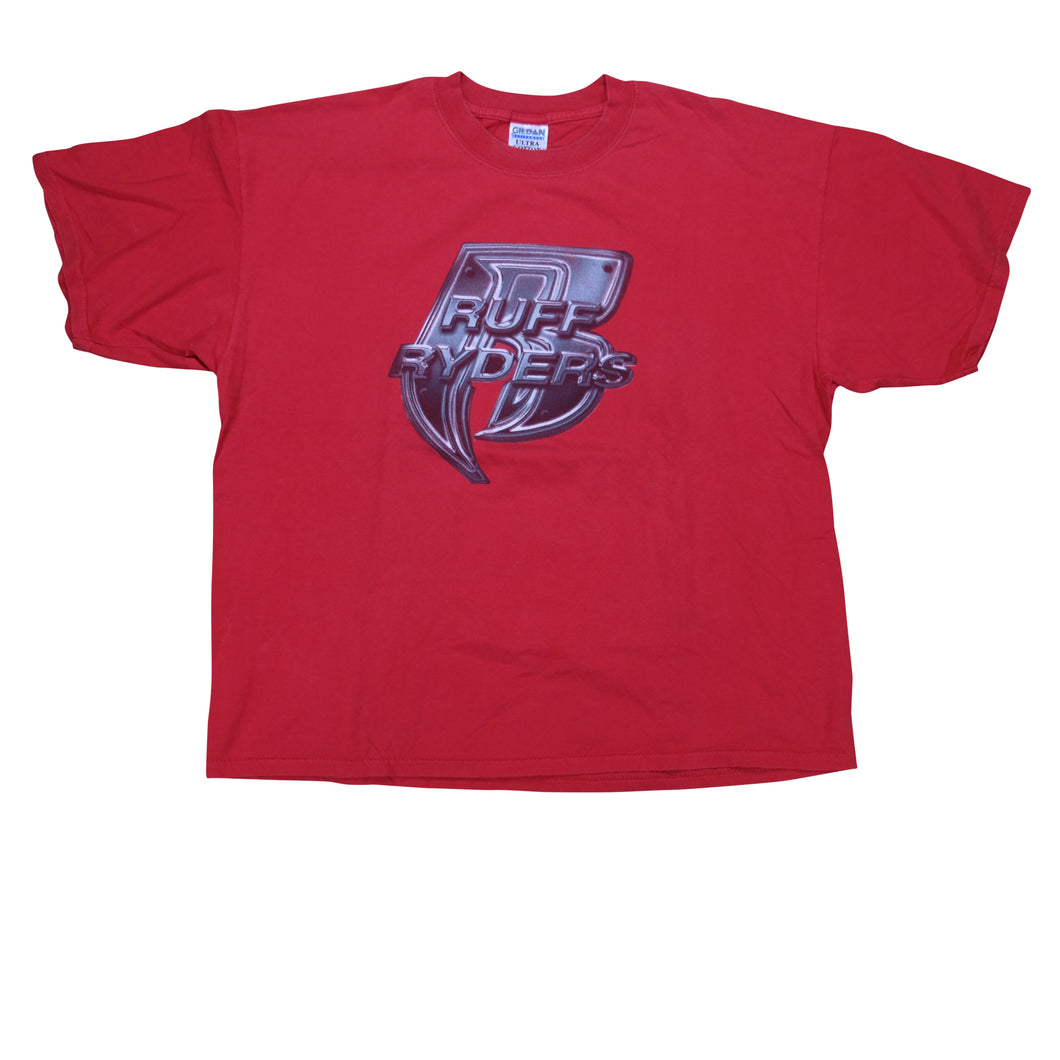 Vintage DMX Ruff Ryders Ryde or Die T Shirt 2000s Red 2XL