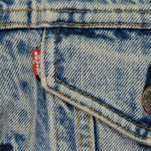 Load image into Gallery viewer, Vintage LEVI&#39;S Metallica Don&#39;t Tread on Me Snake Custom Patch Jean Jacket 80s 90s Blue
