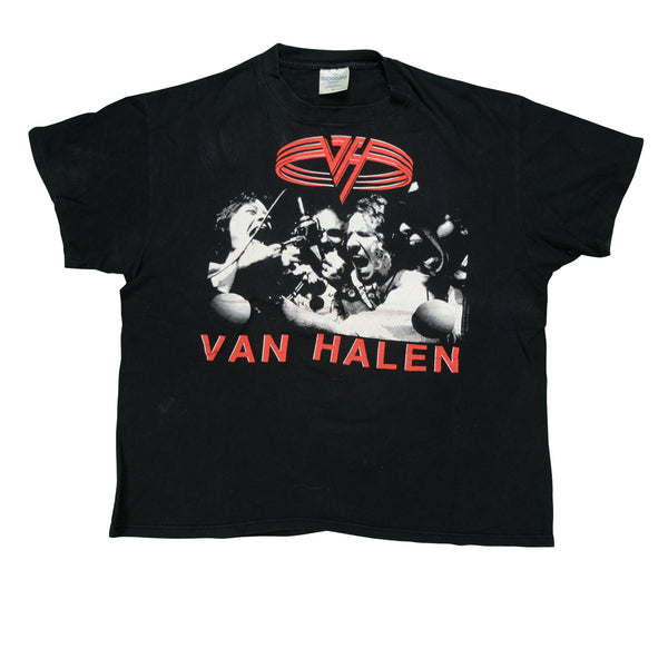 Vintage BROCKUM Van Halen Fuck n' Live 1991 Tour T Shirt 90s Black XL