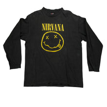 Load image into Gallery viewer, Vintage Nirvana Smiley Face Long Sleeve Tee by Giant
