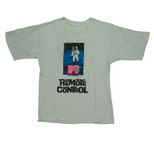 Load image into Gallery viewer, Vintage SHAH SAFARI MTV Remote Control TV Show Promo Astronaut T Shirt 90s White M
