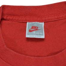 Load image into Gallery viewer, Vintage NIKE Capital Challenge Run Spell Out Swoosh T Shirt 80s 90s Red M
