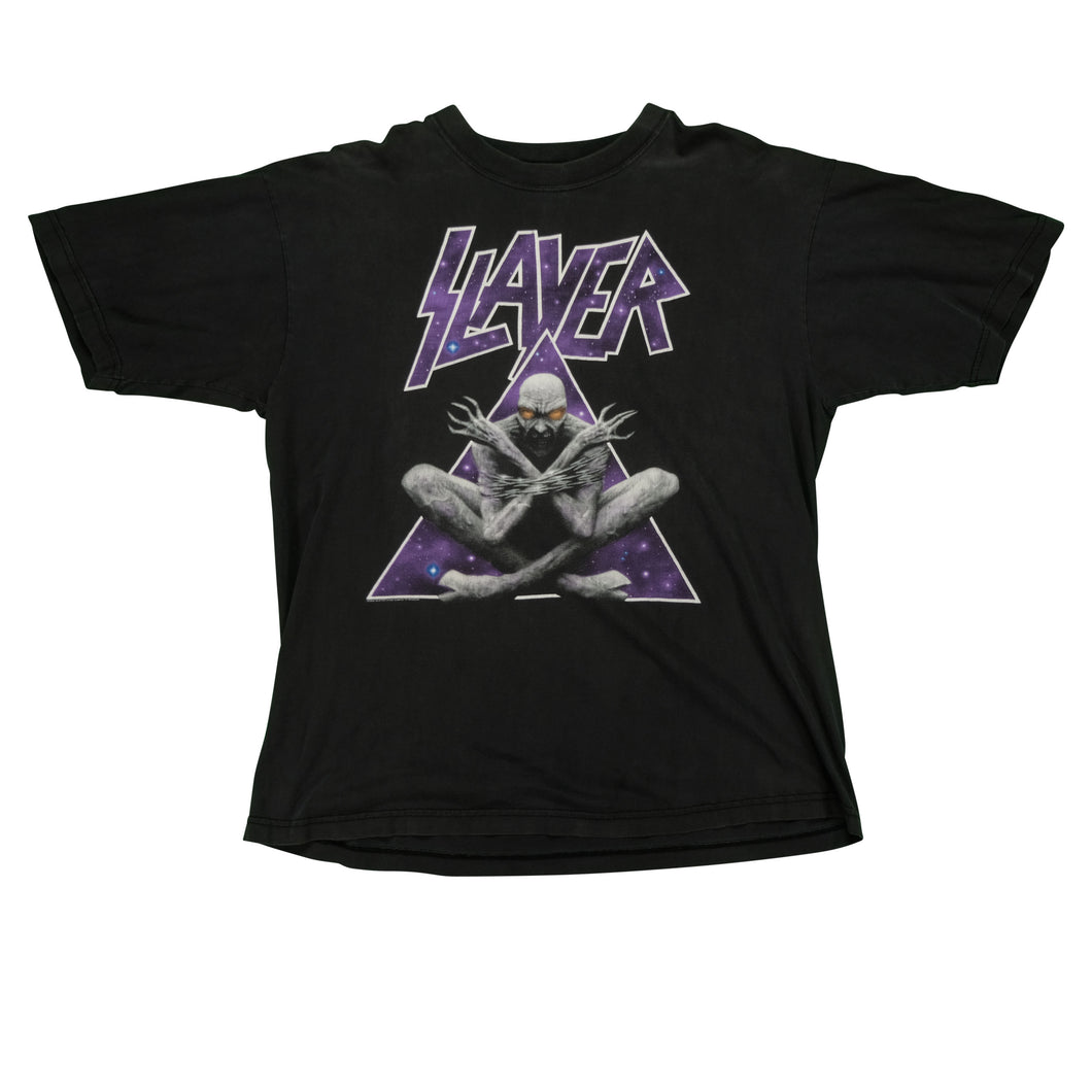 Vintage BROCKUM Slayer Divine Intervention Album 1994 Tour T Shirt 90s Black XL