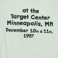 Load image into Gallery viewer, Vintage ROYAL AVALON Prince Sex Love Liberty Tour Kicked My Ass at the Target Center in Minneapolis 1997 T Shirt 90s White XL
