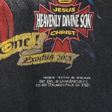 Load image into Gallery viewer, Vintage 1994 Heavenly Divine Son Harley Davidson Religious Parody Biker Tee by Living Epistles
