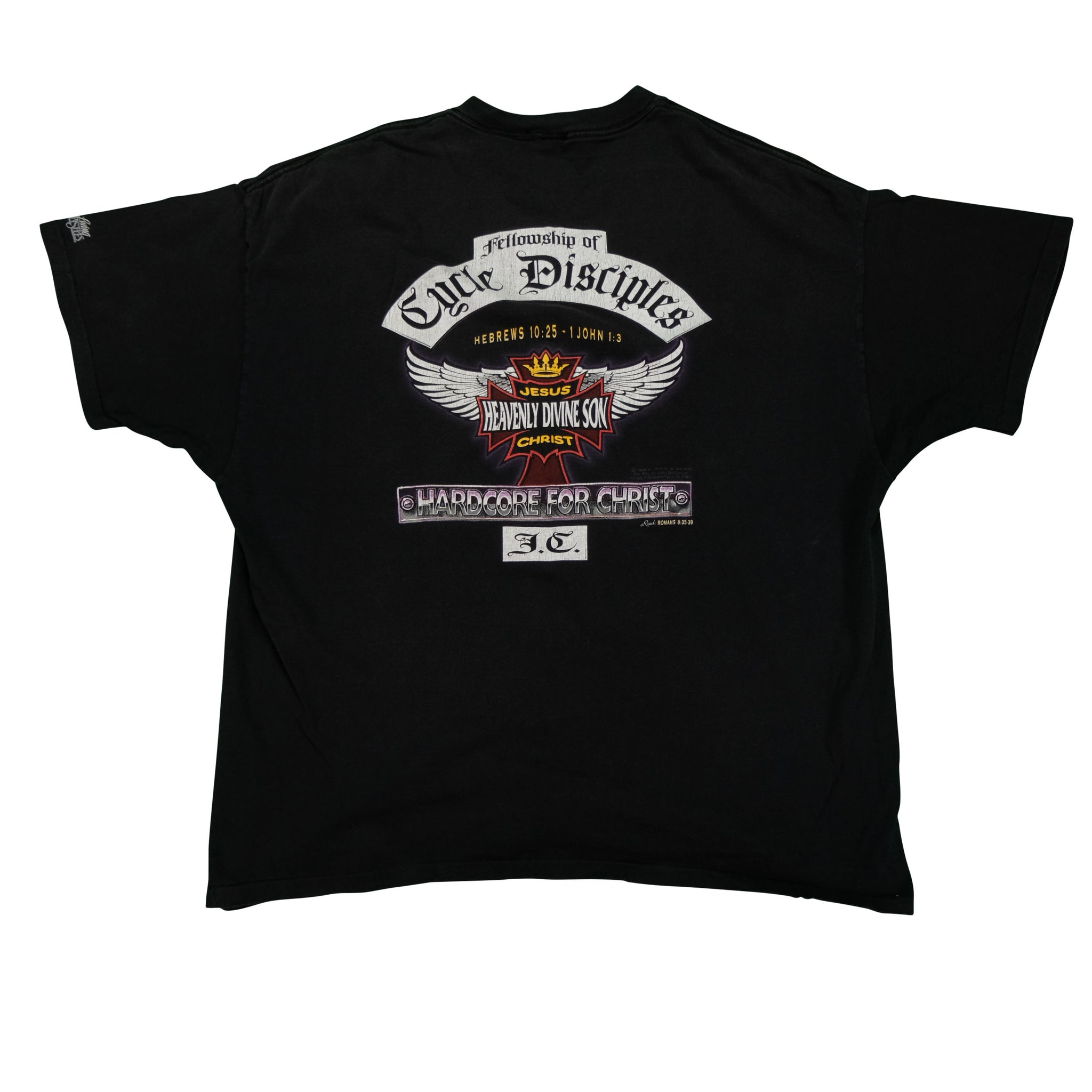 Harley-Davidson parody 90sヴィンテージtシャツ Vintage 1994 Heavenly Divine Son Harley Davidson Religious Parody
