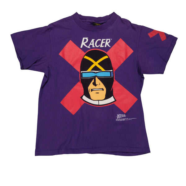 Vintage CHANGES Racer X Speed Racer 1992 T Shirt 90s Purple L