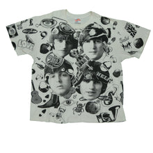 Load image into Gallery viewer, Vintage WINTERLAND The Beatles 1991 All Over Print T Shirt 90s White XL
