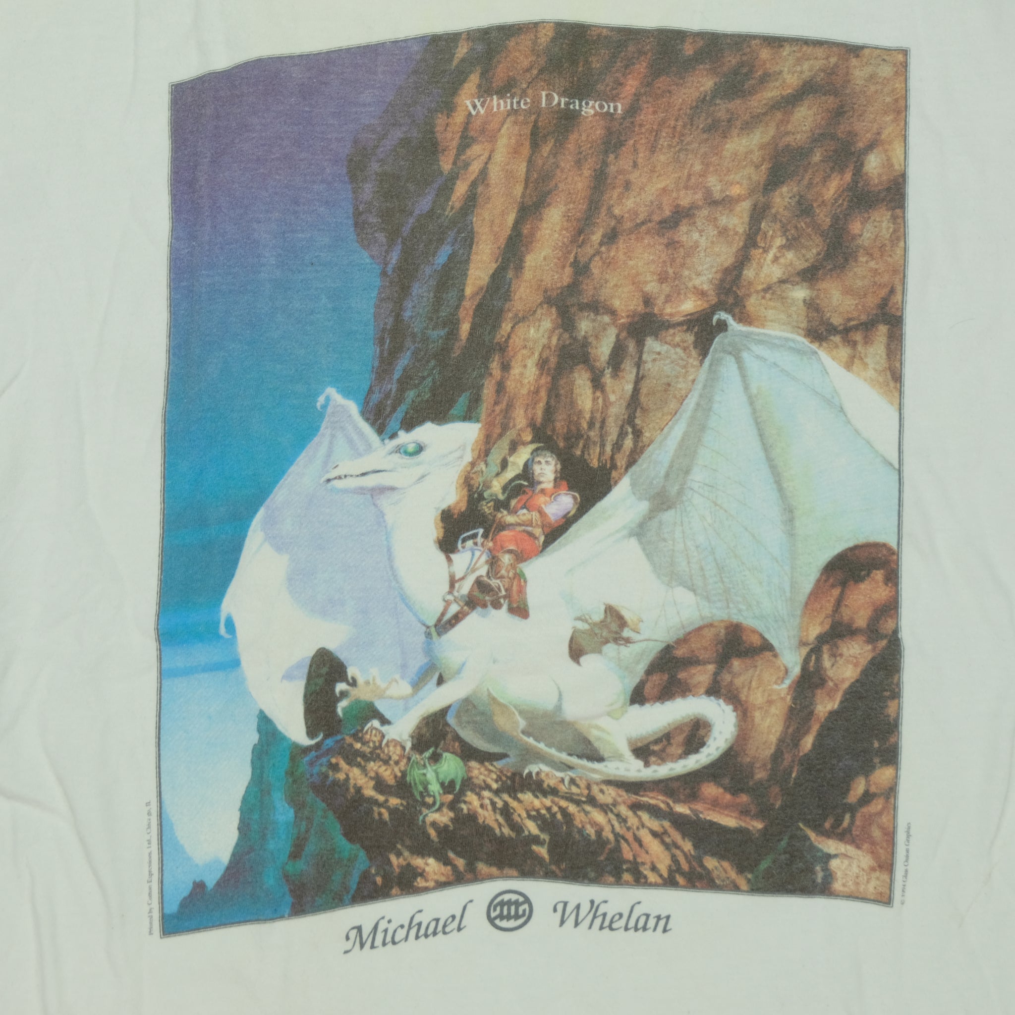 Vintage 1994 Michael Whelan The White Dragon Art Tee | Reset 