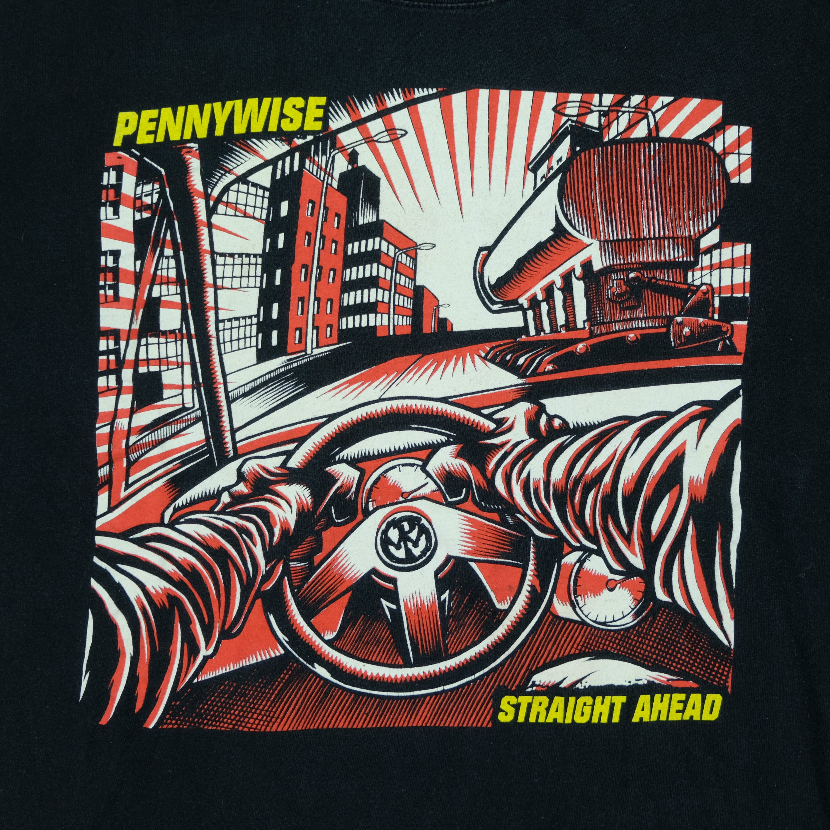 Vintage 1999 Pennywise Straight Ahead Album Epitaph Records Tee